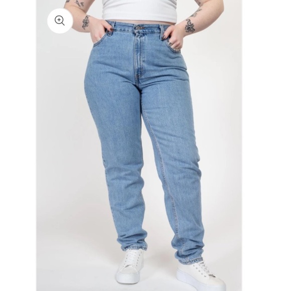 VINTAGE WOMENS LEVI’S 550 RELAXED FIT TAPERED LEG CLASSIC 100% COTTON HI RISE 16 - Picture 7 of 16